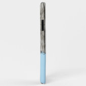 Rustisch faux-hout: voeg grijs en blauw toe Case-Mate iPhone case (Achterkant/rechts)