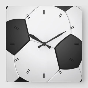 Rustisch Football Decor Vierkante Klok