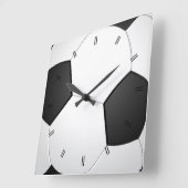 Rustisch Football Decor Vierkante Klok (Hoek)