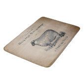 Rustisch Frans Land Sheep Typography Farmhouse Badmat (Gekanteld)
