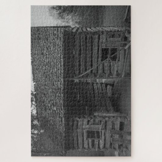 Rustisch gebouw legpuzzel (Verticaal)