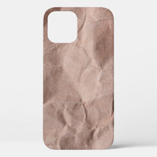 Rustisch gecrêpt papier iPhone 12 hoesje