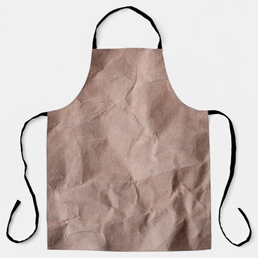 Rustisch gecrêpt papier schort (Voorkant)