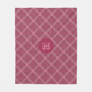 Rustisch gekleurd cirkelvormige geometrische patro fleece deken