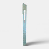 Rustisch goud, gouden, goudgoudwand, blauwgroen bl Case-Mate iPhone case (Achterkant / Links)