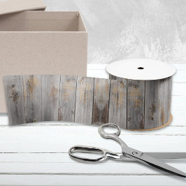 Rustisch grijs hout met vuursteentje lint