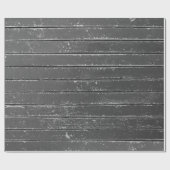 Rustisch grijs houtkool cadeaupapier (Vlak)