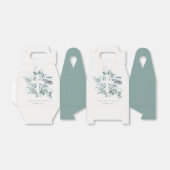 Rustisch Groen Eucalyptus Fern Foliage Cross Bapti Bedankdoosjes (Uitgevouwen)