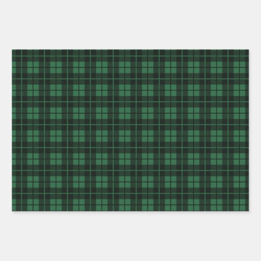 Rustisch groen geplakt buffel gemengd patroon cont inpakpapier vel (Voorkant 3)