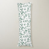 Rustisch groen Waterverf-oliepatroon Lichaamskussen (Voorkant Verticaal)