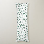 Rustisch groen Waterverf-oliepatroon Lichaamskussen (Achterkant (Verticaal))