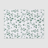 Rustisch groen Waterverf-oliepatroon Tissuepapier (Voorkant)