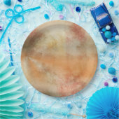 Rustisch Grunge Abstract Design in volledige kleur Papieren Bordje (Feest)