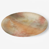 Rustisch Grunge Abstract Design in volledige kleur Papieren Bordje (Gekanteld)