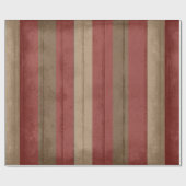 Rustisch  Grunge Red & bruin Weathered Cadeaupapier (Vlak)