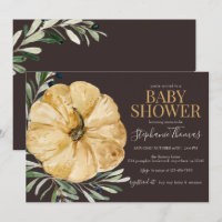 Rustisch Herfst Pumpkin-Baby shower