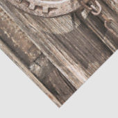 Rustisch Hoefijzer op Barn Wood Tissuepapier (Detail)