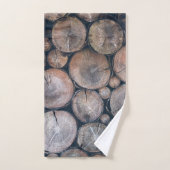 Rustisch hout #3 #wall #art bad handdoek (Handdoek)