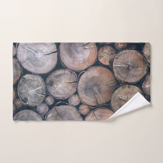 Rustisch hout #3 #wall #art bad handdoek (Handdoek)