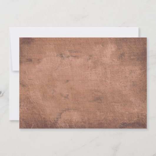 Rustisch hout Bespaar de Datum Rood hart kalender Kaart (Achterkant)