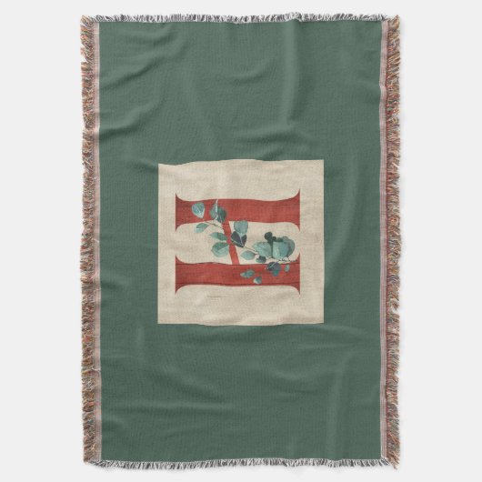 Rustisch hout en eucalyptusletter H Deken (Voorkant Verticaal)