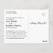 Rustisch hout en licht Uitgestelde weddenschappen  Briefkaart (Achterkant)