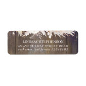 Rustisch hout en Pampas Grass Label (Voorkant)