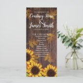 Rustisch hout en zonnebloem | Fall Wedding (Staand voorkant)