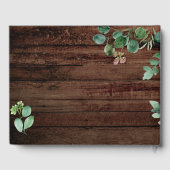 Rustisch hout Eucalyptus Handschrift Guestbook Gastenboek (Achterkant)