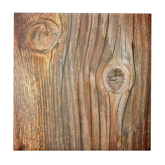 Rustisch hout tegeltje (Voorkant)