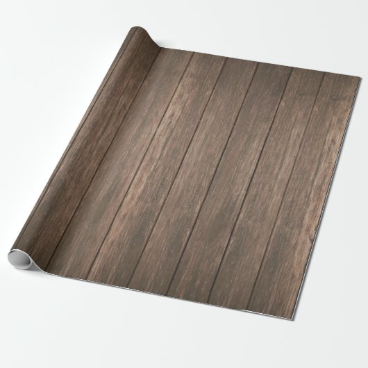Rustisch houten verdampingspapier met barnenplank cadeaupapier (Uitgerold)