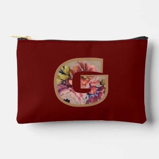 Rustisch Initiaal G Bourgogne Etui (Voorkant)