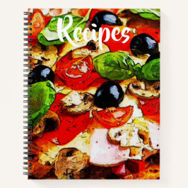 Rustisch Italiaans Pizza Recipe Book Notitieboek