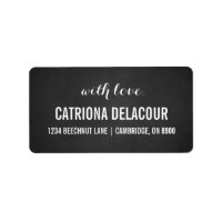 Rustisch karton met Adresetiketten voor liefdesscr