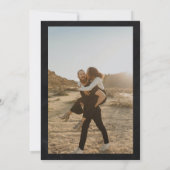 Rustisch karton, vrijgezellenfeest met florale fot kaart (Achterkant)