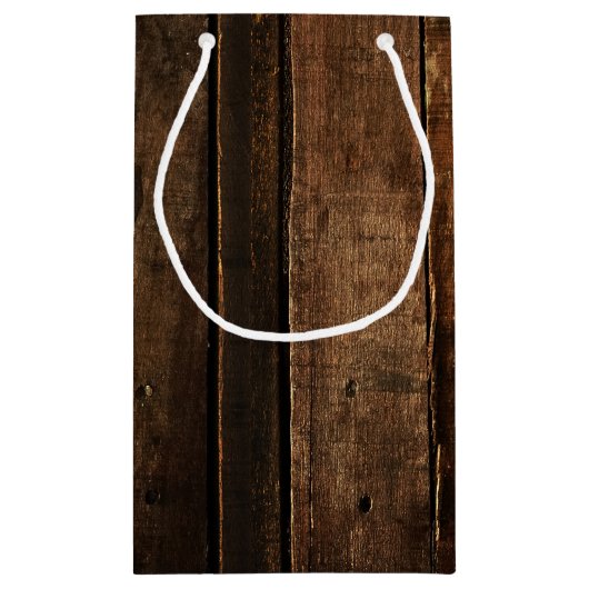 Rustisch kerstfeest klein cadeauzakje (Achterkant)