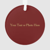 Rustisch kerstfeest ornament (achterkant)