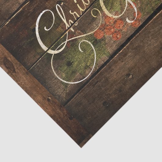 Rustisch kerstfeest tissuepapier (Detail)