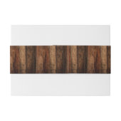 Rustisch kerstfeest uitnodigingen wikkel (Achterkant Voorbeeld)