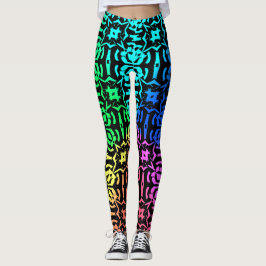 Rustisch kleurig Funky-patroon Leggings