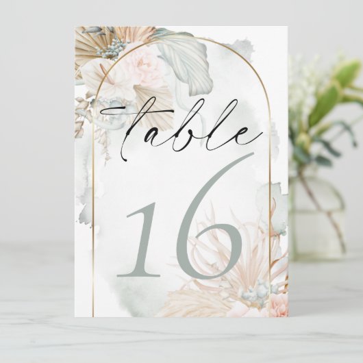 Rustisch koraal Roos Floral Waterverf Kaart (Staand voorkant)