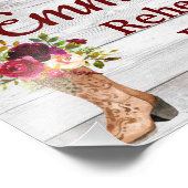 Rustisch Land Boho Westerne repetitie binnenste ge Foto Afdruk (Hoek)