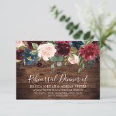 Rustisch Land Bourgogne Red Wine repetitie Kaart (Staand voorkant)