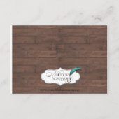 Rustisch land Cowboy Petten Wedding Reception Informatiekaartje (Achterkant)