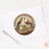 Rustisch land Dank u Klassieke Sticker (Envelop)