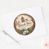 Rustisch land Dank u Klassieke Sticker (Envelop)