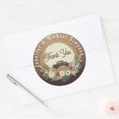 Rustisch land Dank u Klassieke Sticker (Envelop)