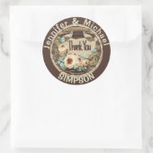 Rustisch land Dank u Klassieke Sticker (Tas)