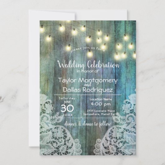 Rustisch land | hout | Bruin Kaart (Voorkant)