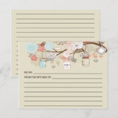 Rustisch land Mason Jar Recipe-kaarten Briefkaart (Voorkant / Achterkant)